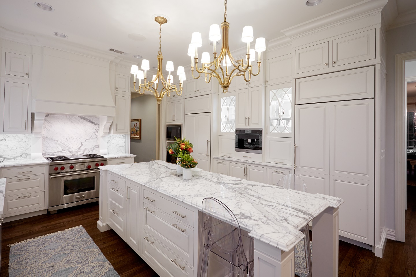 marble kitchen renovation, Traditional Kitchen design texas