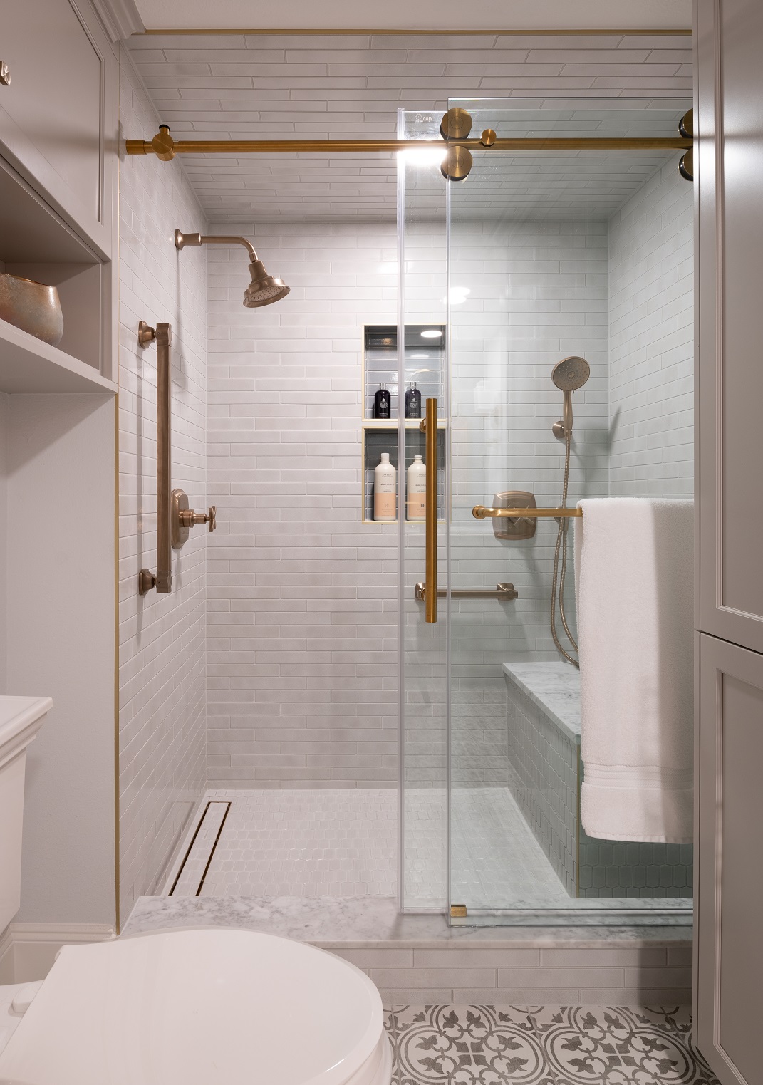 contemporary shower design dallas