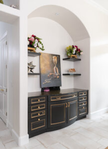 Custom Curved cabinet